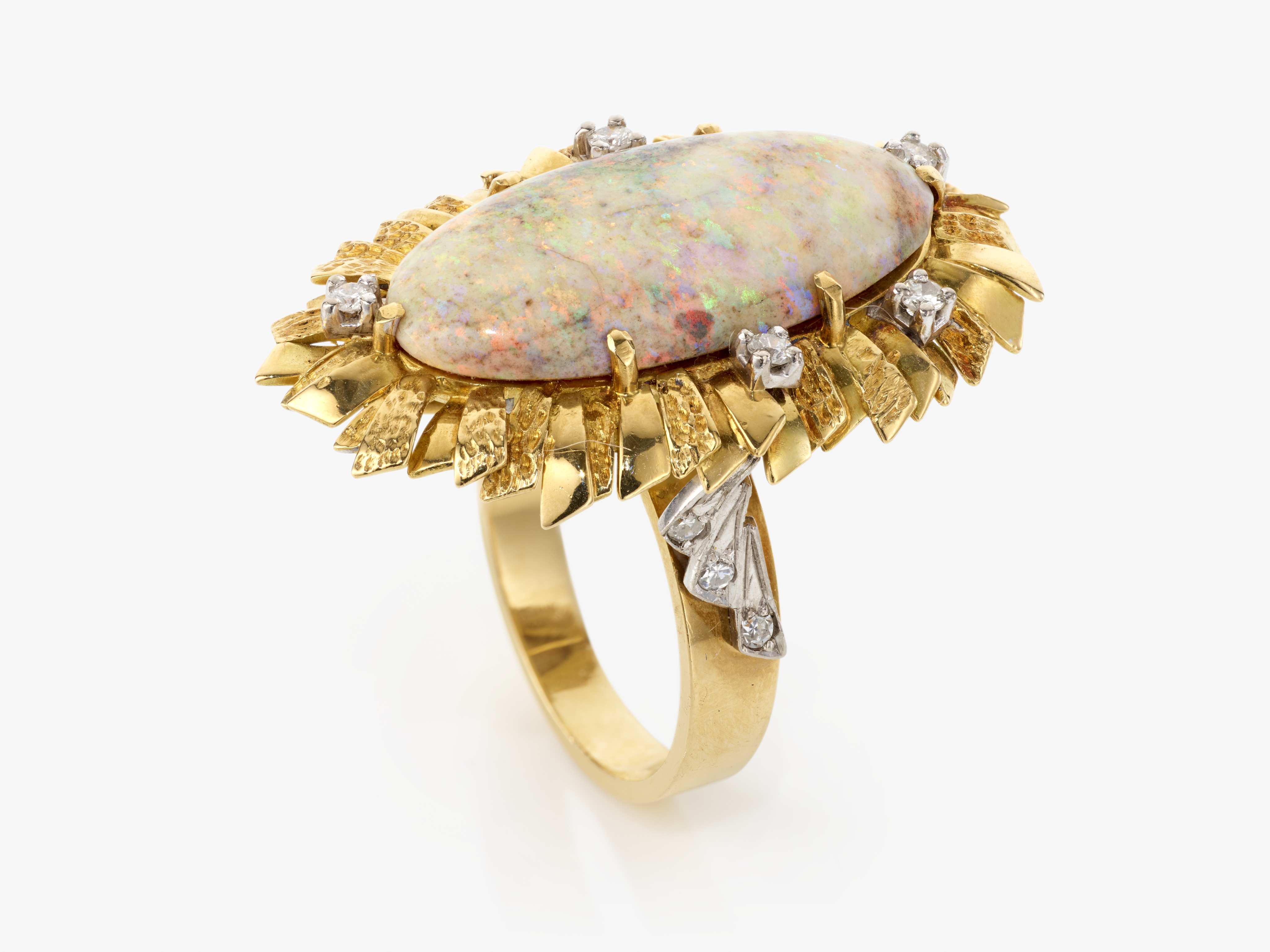 Ring mit Kristallopal 1