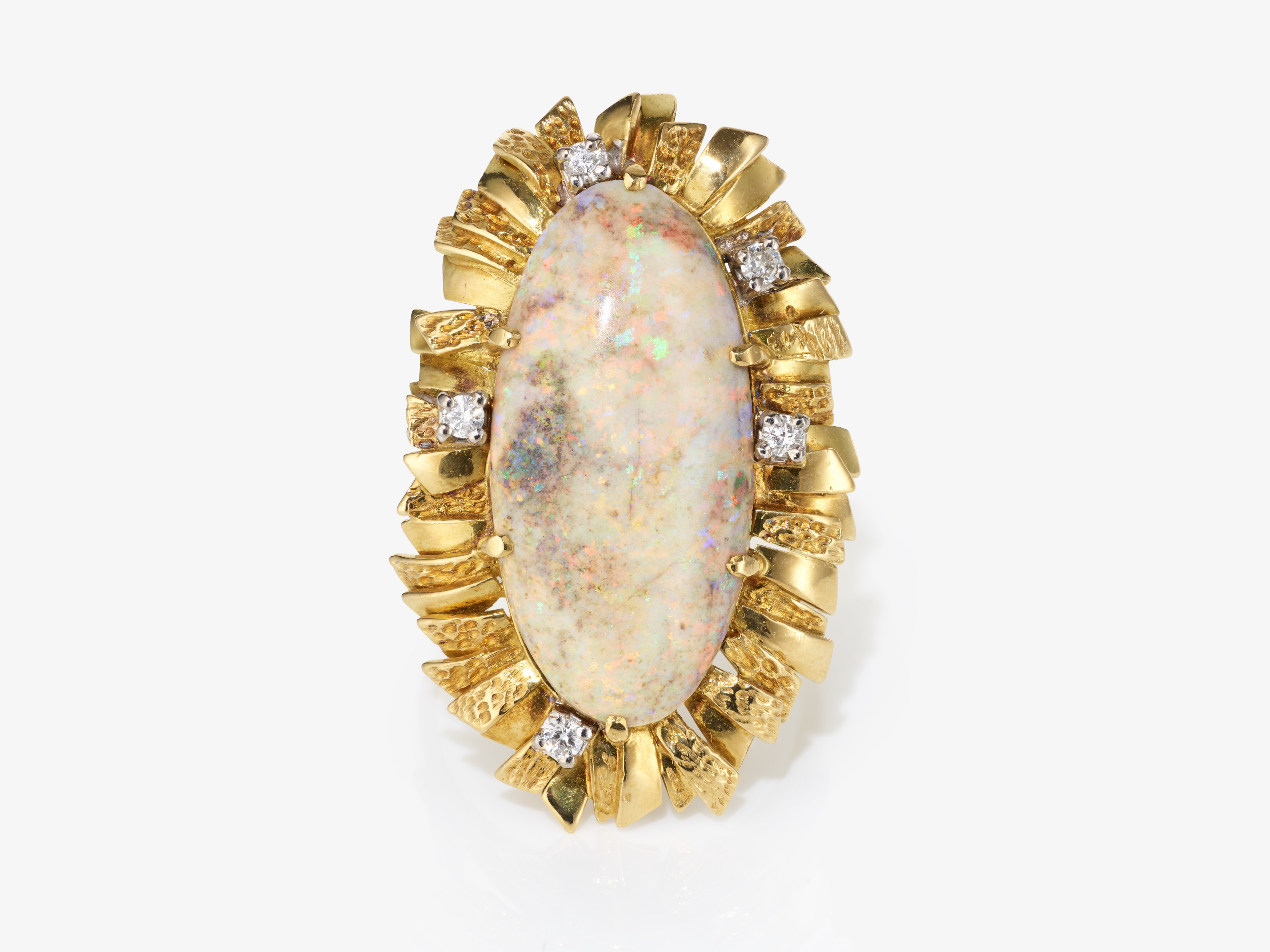 Ring mit Kristallopal 2
